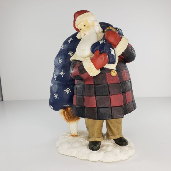 Bennington Christmas The Good Stuff Demdaco Santa Claus Duck Statue - Picture 2 of 6